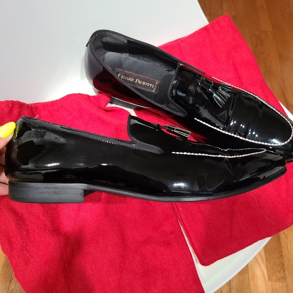 Cesare Paciotti  mens patent leather shoes size 44 - Picture 5 of 13